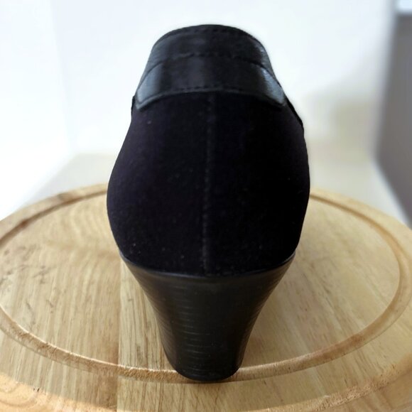 Munro Women's Shoes Black Comfort Heels- Size 10 Narrow - Picture 5 of 6